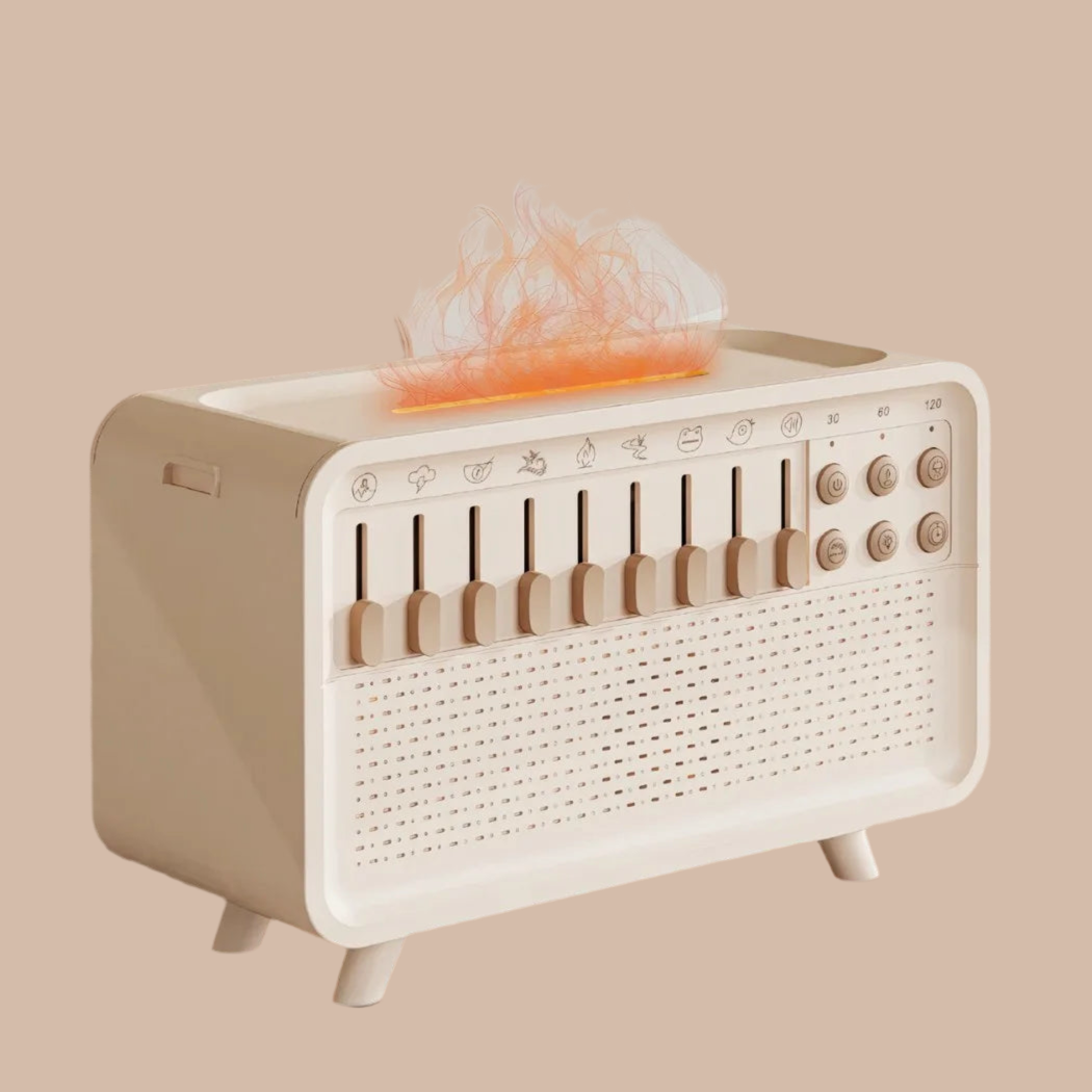 white noise machine with aroma diffuser, humidifier, & night light