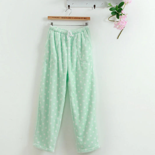 green polka dot PJs