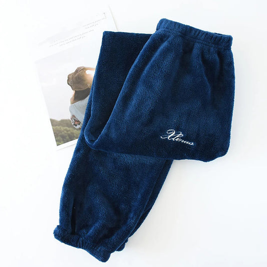 navy blue PJs