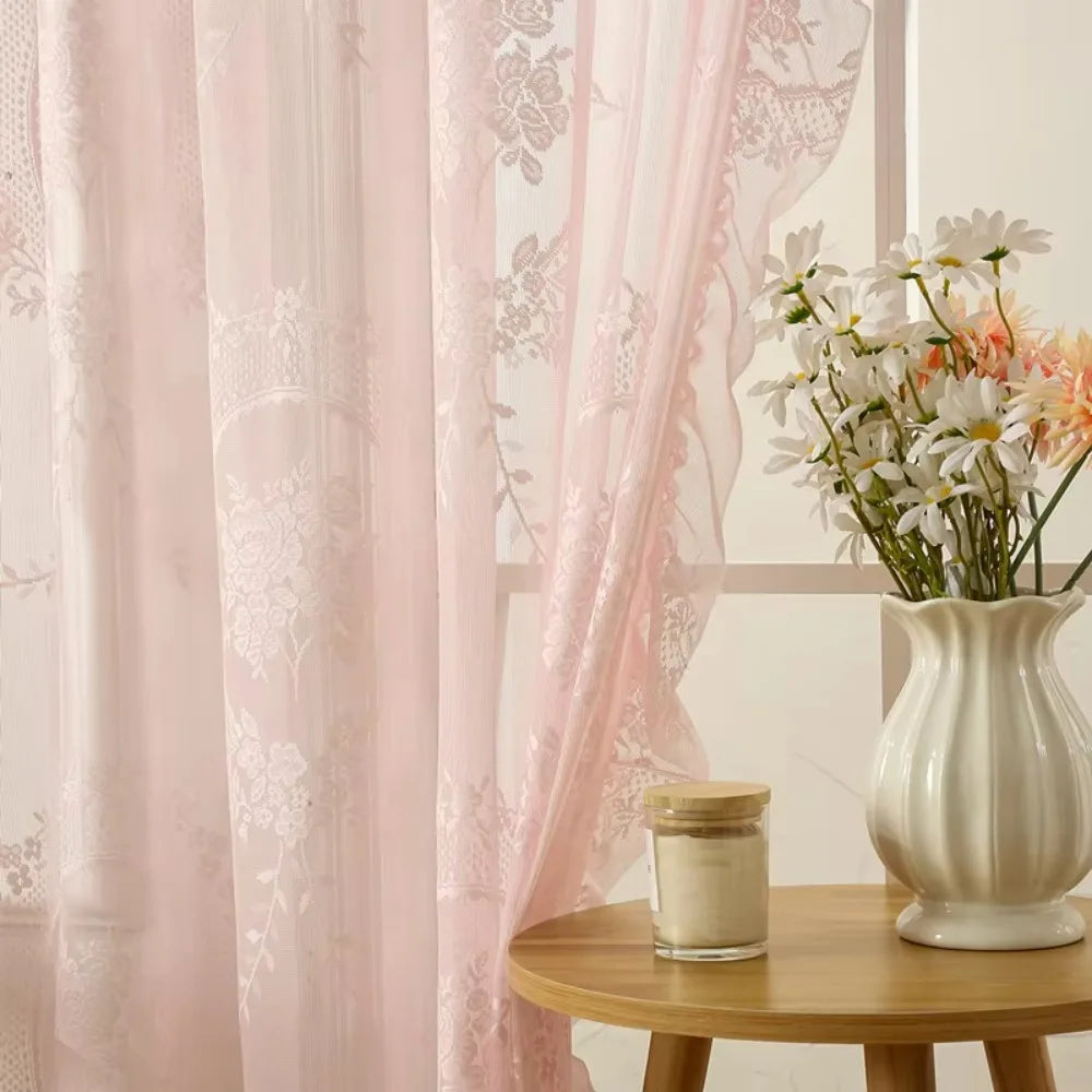lace sheer curtain