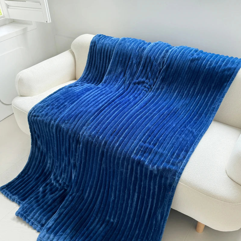 sea blue thickened blanky