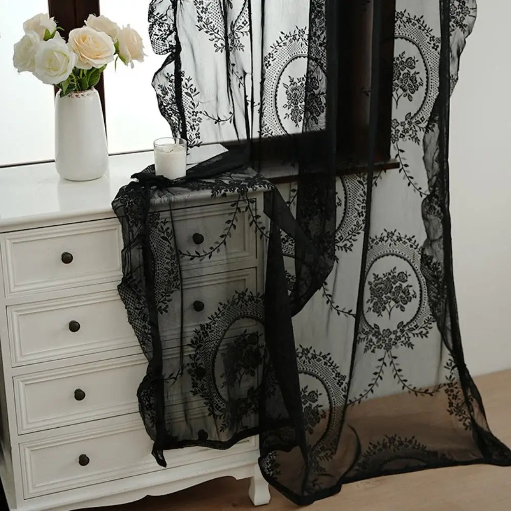 lace sheer curtain