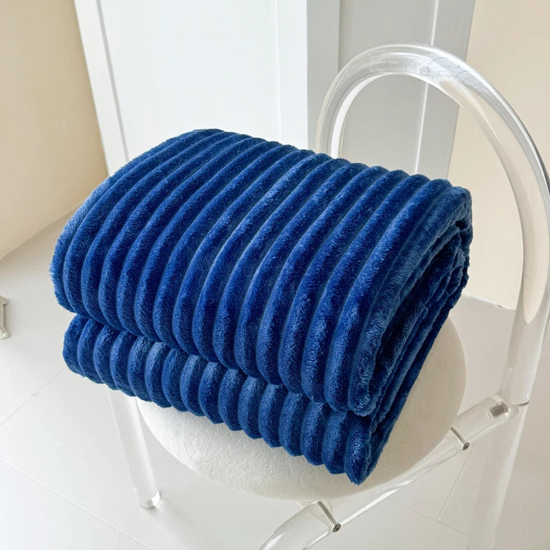sea blue thickened blanky