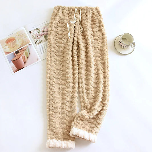 khaki knit PJs