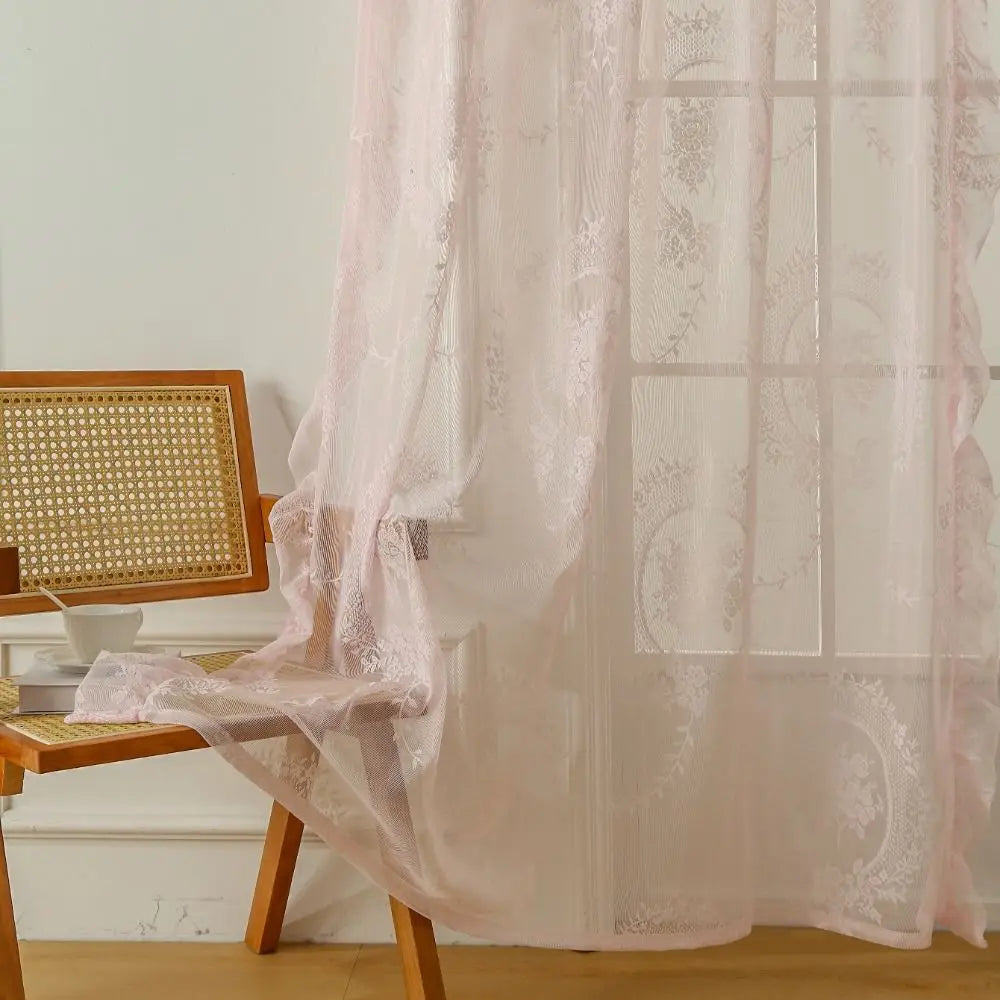 lace sheer curtain