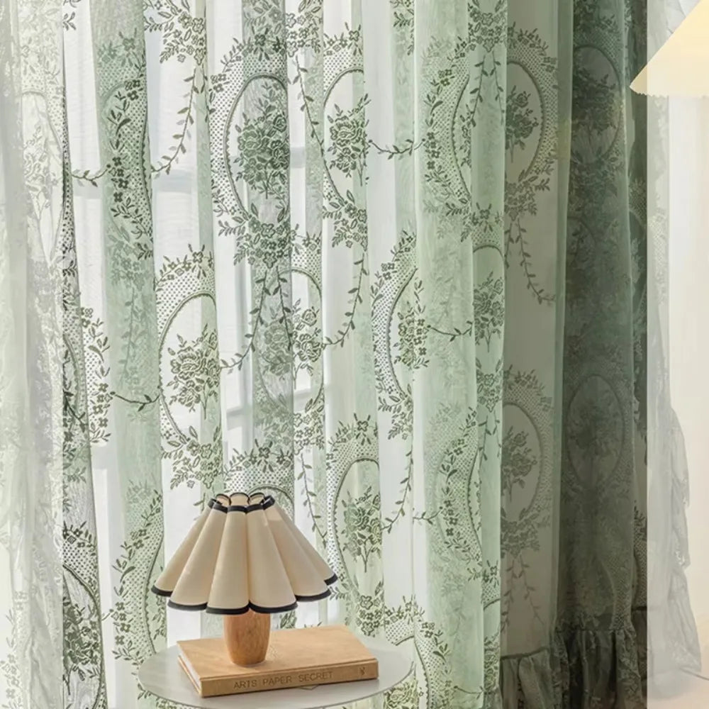 lace sheer curtain