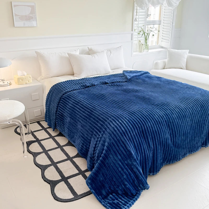 sea blue thickened blanky
