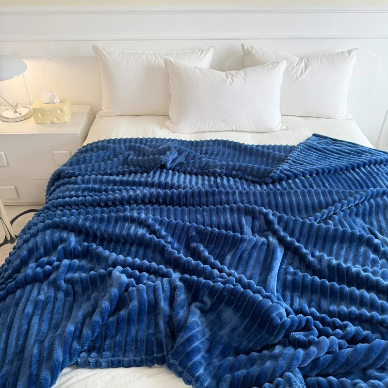 sea blue thickened blanky