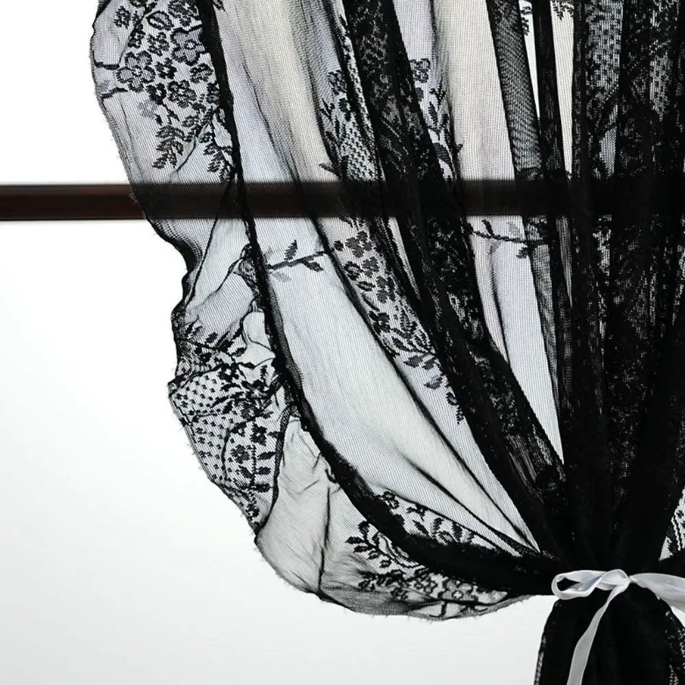 lace sheer curtain