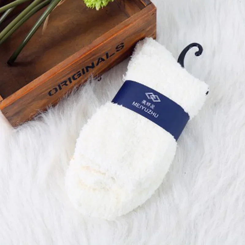fluffy winter socks