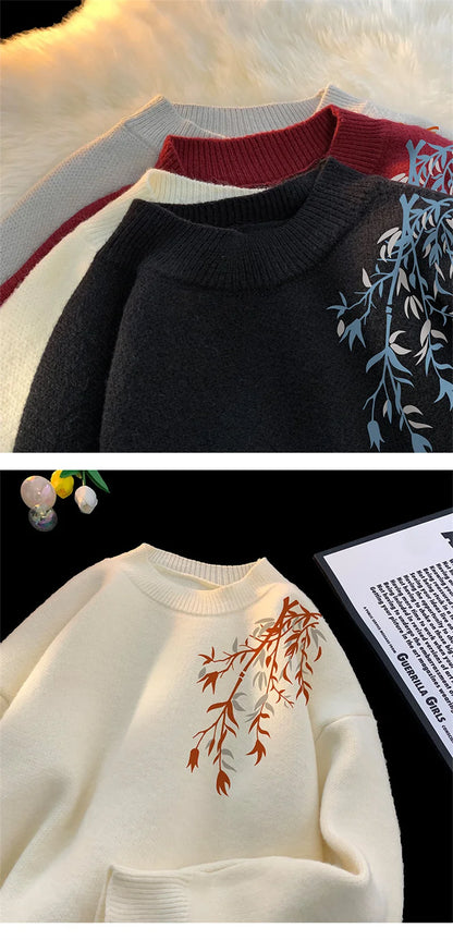 burgundy knit wool sweater