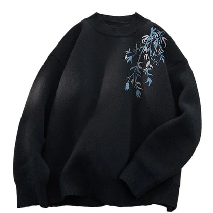 gray knit wool sweater