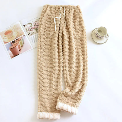 khaki knit PJs