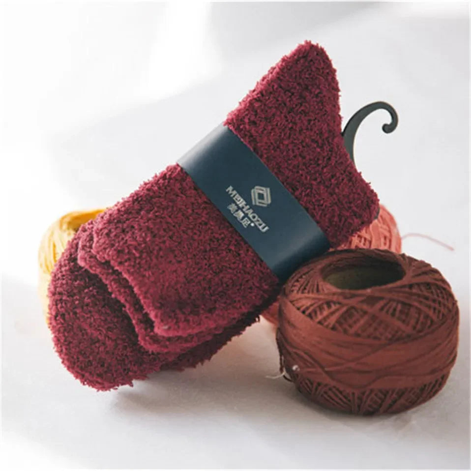 fluffy winter socks