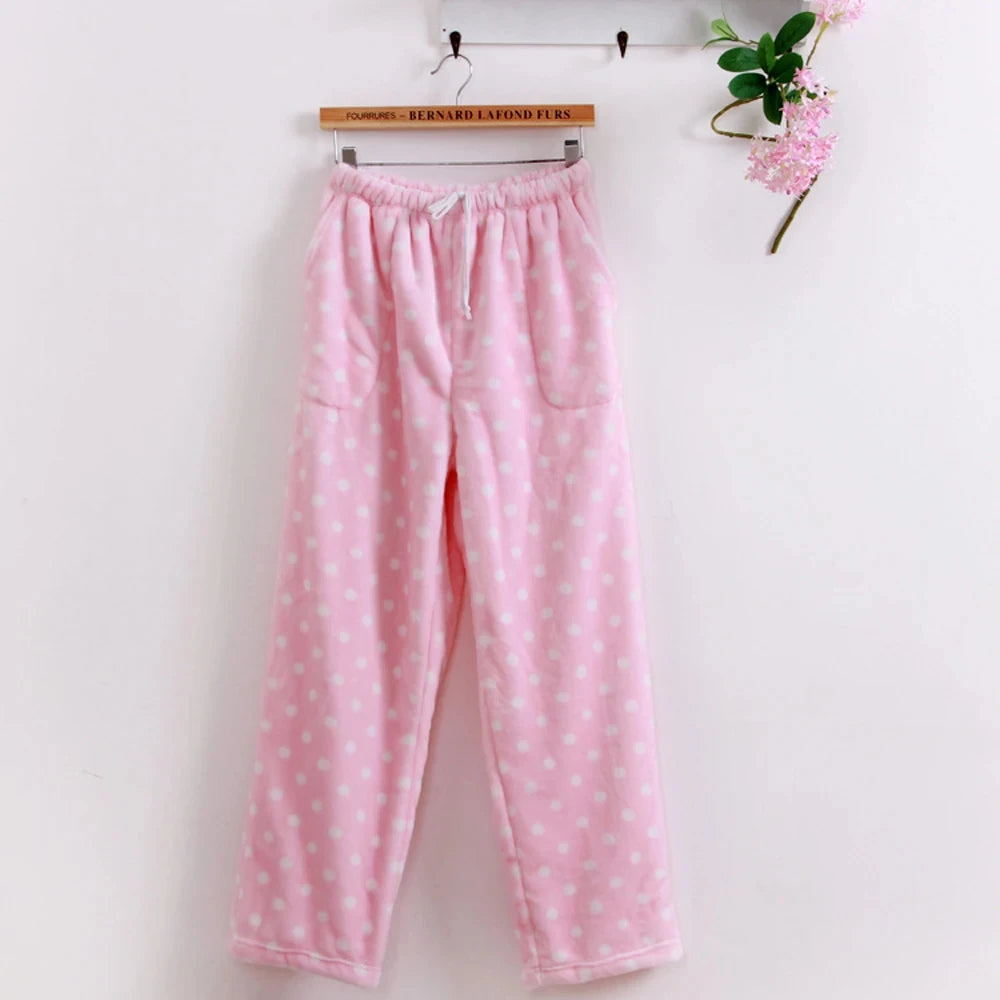 pink polka dot PJs