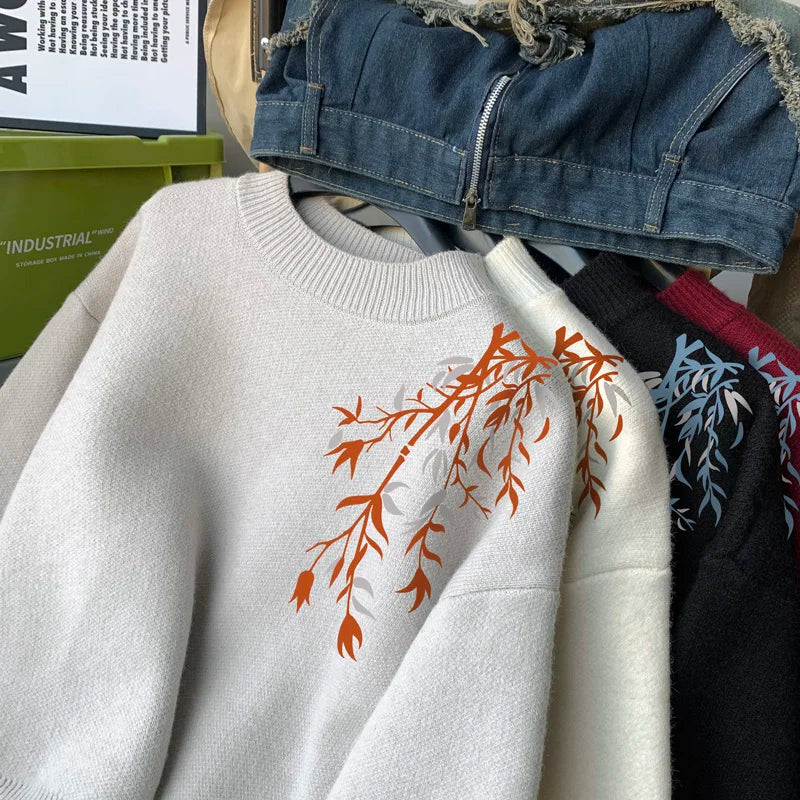 black knit wool sweater