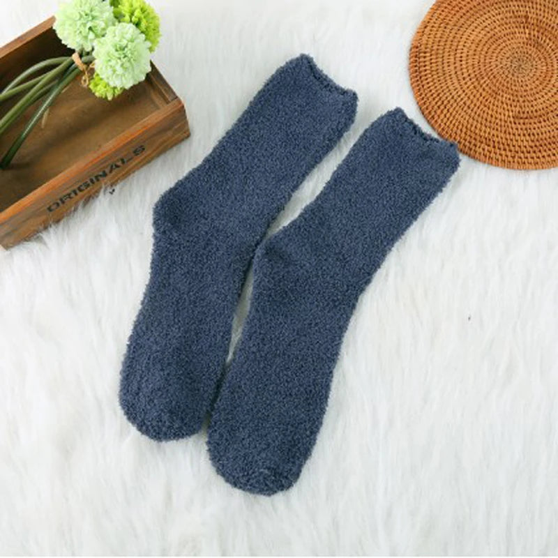 fluffy winter socks