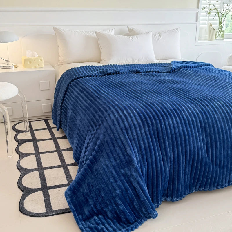 sea blue thickened blanky